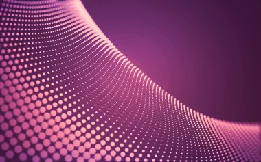 Çokgen alanı düşük Poli koyu arka plan, 3d render