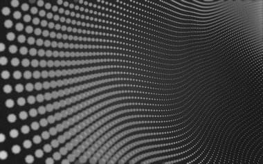 Çokgen alanı düşük Poli koyu arka plan, 3d render