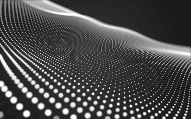 Çokgen alanı düşük Poli koyu arka plan, 3d render