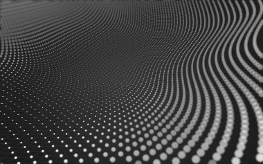 Çokgen alanı düşük Poli koyu arka plan, 3d render