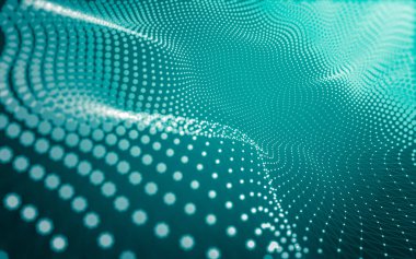 Çokgen alanı düşük Poli koyu arka plan, 3d render