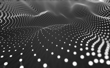 Çokgen alanı düşük Poli koyu arka plan, 3d render