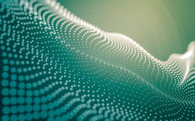 Çokgen alanı düşük Poli koyu arka plan, 3d render