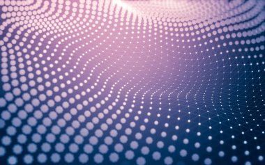 Çokgen alanı düşük Poli koyu arka plan, 3d render