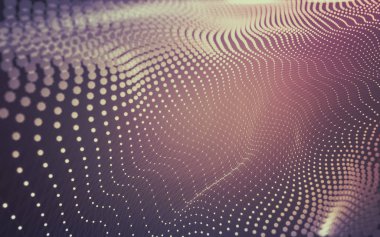 Çokgen alanı düşük Poli koyu arka plan, 3d render