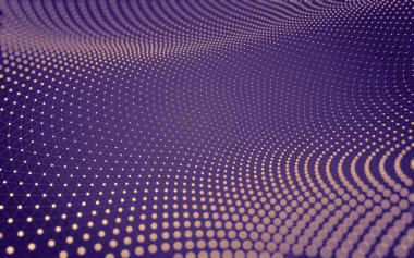 Çokgen alanı düşük Poli koyu arka plan, 3d render