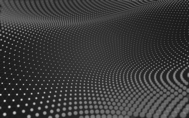 Çokgen alanı düşük Poli koyu arka plan, 3d render