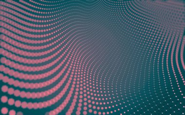 Çokgen alanı düşük Poli koyu arka plan, 3d render