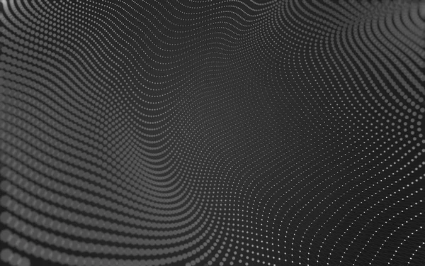 Абстрактний багатокутний простір низький полі темний фон, 3d візуалізація — стокове фото