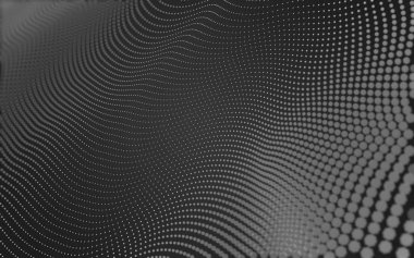 Çokgen alanı düşük Poli koyu arka plan, 3d render