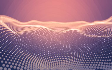 Çokgen alanı düşük Poli koyu arka plan, 3d render