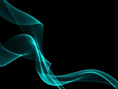 Bir parlayan ile koyu arka plan soyut dalgalar