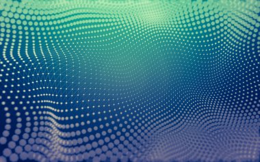 Çokgen alanı düşük Poli koyu arka plan, 3d render