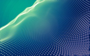 Çokgen alanı düşük Poli koyu arka plan, 3d render