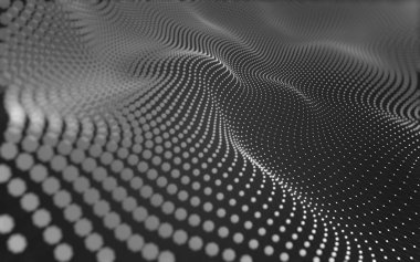 Çokgen alanı düşük Poli koyu arka plan, 3d render