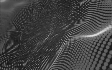 Çokgen alanı düşük Poli koyu arka plan, 3d render