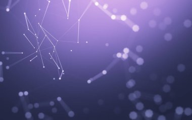 Çokgen alanı düşük Poli koyu arka plan, 3d render