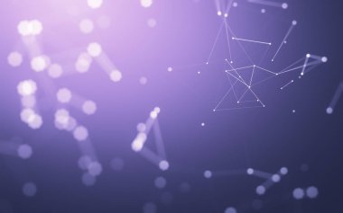 Çokgen alanı düşük Poli koyu arka plan, 3d render