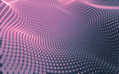 Çokgen alanı düşük Poli koyu arka plan, 3d render