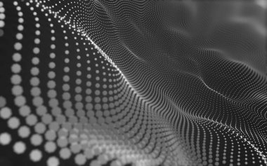 Çokgen alanı düşük Poli koyu arka plan, 3d render