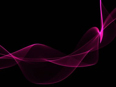 Bir parlayan ile koyu arka plan soyut dalgalar