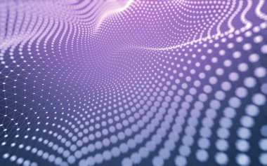 Çokgen alanı düşük Poli koyu arka plan, 3d render