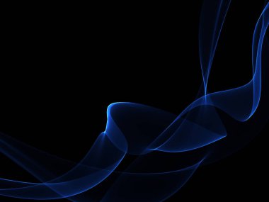 Bir parlayan ile koyu arka plan soyut dalgalar