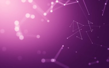 Çokgen alanı düşük Poli koyu arka plan, 3d render