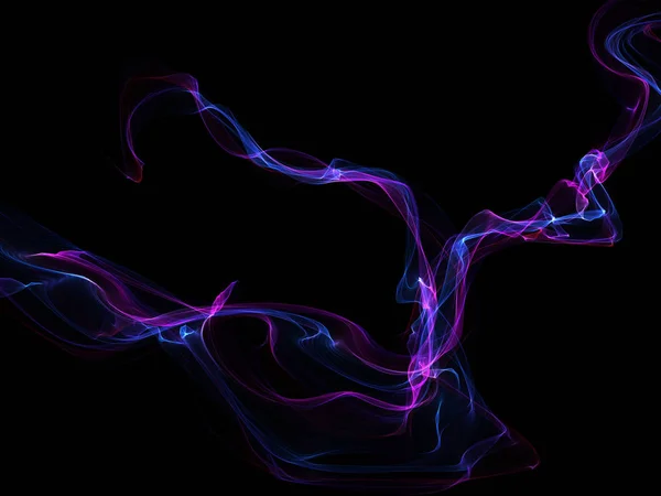 Dark abstract background with a glowing abstract waves — Stock Photo, Image