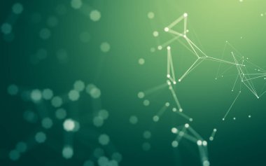 Çokgen alanı düşük Poli koyu arka plan, 3d render