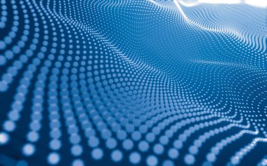 Çokgen alanı düşük Poli koyu arka plan, 3d render