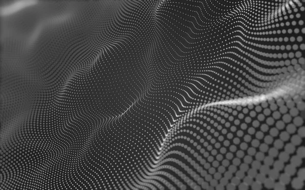 Abstrakt polygonalt rum lav poly mørk baggrund, 3d rendering - Stock-foto