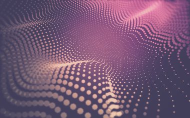 Çokgen alanı düşük Poli koyu arka plan, 3d render