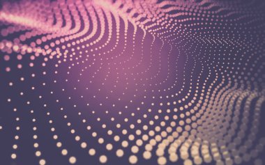 Çokgen alanı düşük Poli koyu arka plan, 3d render