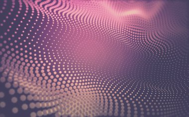 Çokgen alanı düşük Poli koyu arka plan, 3d render