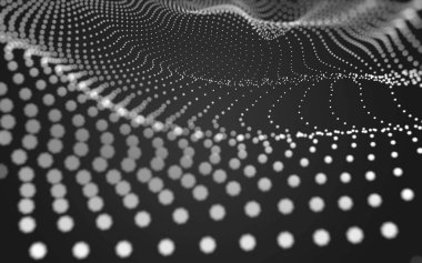 Çokgen alanı düşük Poli koyu arka plan, 3d render