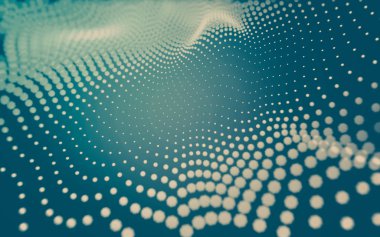 Çokgen alanı düşük Poli koyu arka plan, 3d render