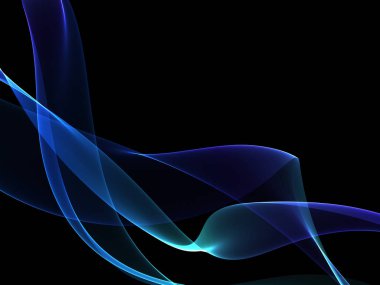 Bir parlayan ile koyu arka plan soyut dalgalar