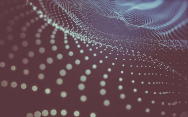 Çokgen alanı düşük Poli koyu arka plan, 3d render