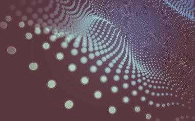 Çokgen alanı düşük Poli koyu arka plan, 3d render