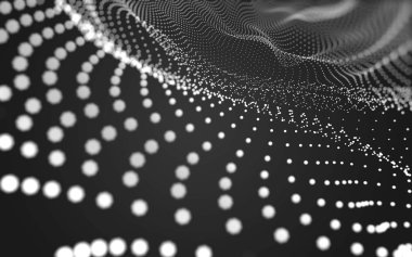 Çokgen alanı düşük Poli koyu arka plan, 3d render