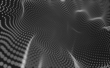 Çokgen alanı düşük Poli koyu arka plan, 3d render