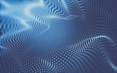 Çokgen alanı düşük Poli koyu arka plan, 3d render