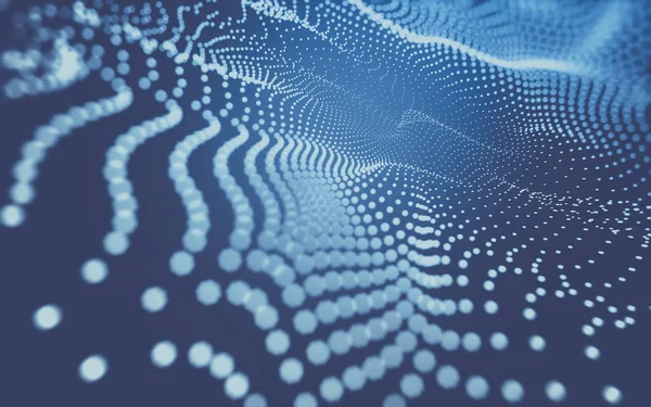 Çokgen alanı düşük Poli koyu arka plan, 3d render