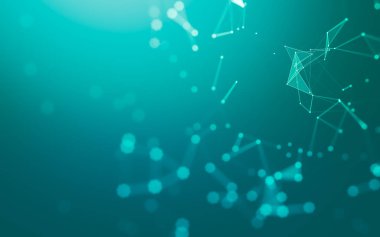 Çokgen alanı düşük Poli koyu arka plan, 3d render