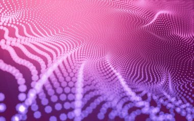 Çokgen alanı düşük Poli koyu arka plan, 3d render