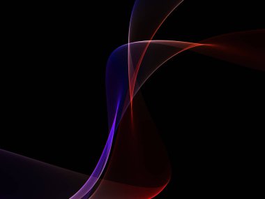 Bir parlayan ile koyu arka plan soyut dalgalar