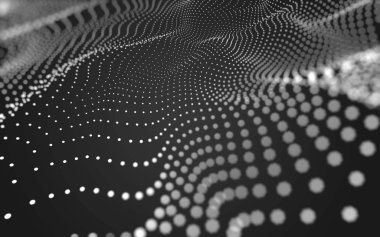 Çokgen alanı düşük Poli koyu arka plan, 3d render