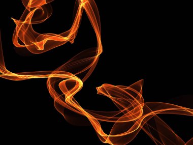 Bir parlayan ile koyu arka plan soyut dalgalar