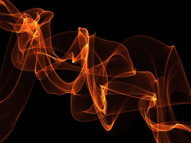 Bir parlayan ile koyu arka plan soyut dalgalar